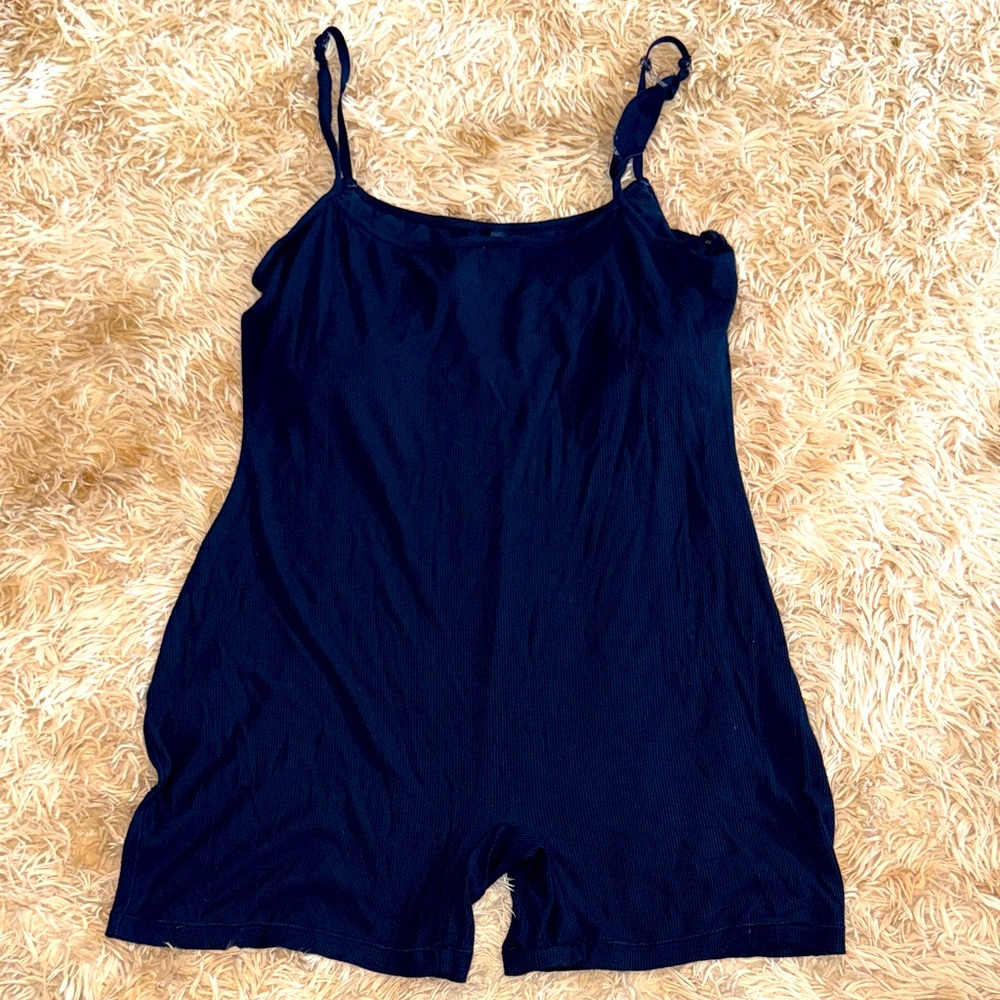 SKIMS Navy Blue Sleeveless Romper - 2X